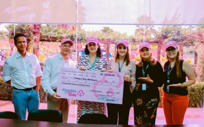 Tama e Scheffer entregam recurso da campanha Algodão Rosa ao HCanMT