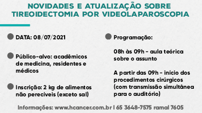 Capacitação: Novidades e Atualização sobre Tireoidectomia por Videolaparoscopia